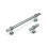 (T-Bar Knob) Polished Chrome T Bar Handle 160mm & Knob Pull 8