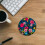 2PCS Flower Silicone Car Cup Coasters Non-Slip Absorbent 5