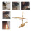 Fire Making Tool Outdoor Emergency Fire Tool Wood Drilling Fire Making Tool Survival Emergency Ignitor Kit 5