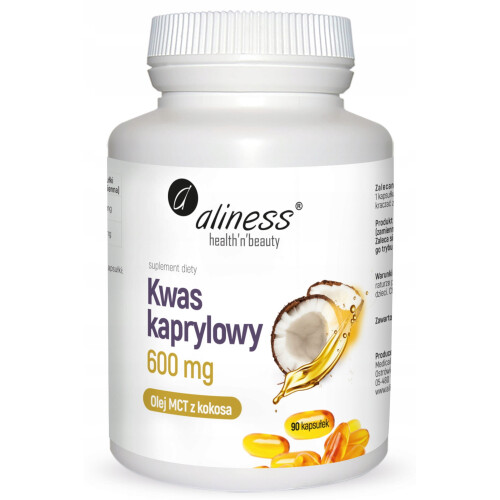 Aliness Kwas Kaprylowy 600 mg 90 kapsułek