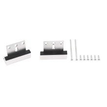 2Pcs Upgraded Security Home Door Reinforcement Lock Withstand 800 Lbs - Silver