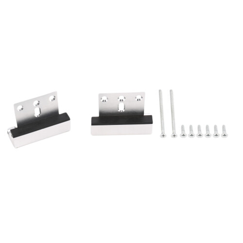 2Pcs Upgraded Security  Home Door Reinforcement Lock Withstand 800 Lbs - Silver