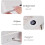 2PCS Flat Book Light Rechargeable Clear LED  Reading Light with Timer Dimmable Full Page Panel Plate Lamp 8