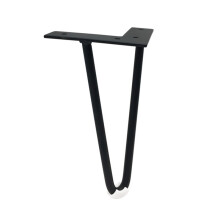 4Pcs/Set Metal Hairpin Table Desk Legs with Protector DIY Furniture Hardware for Sofa Cabinet Chairs 4 Inch