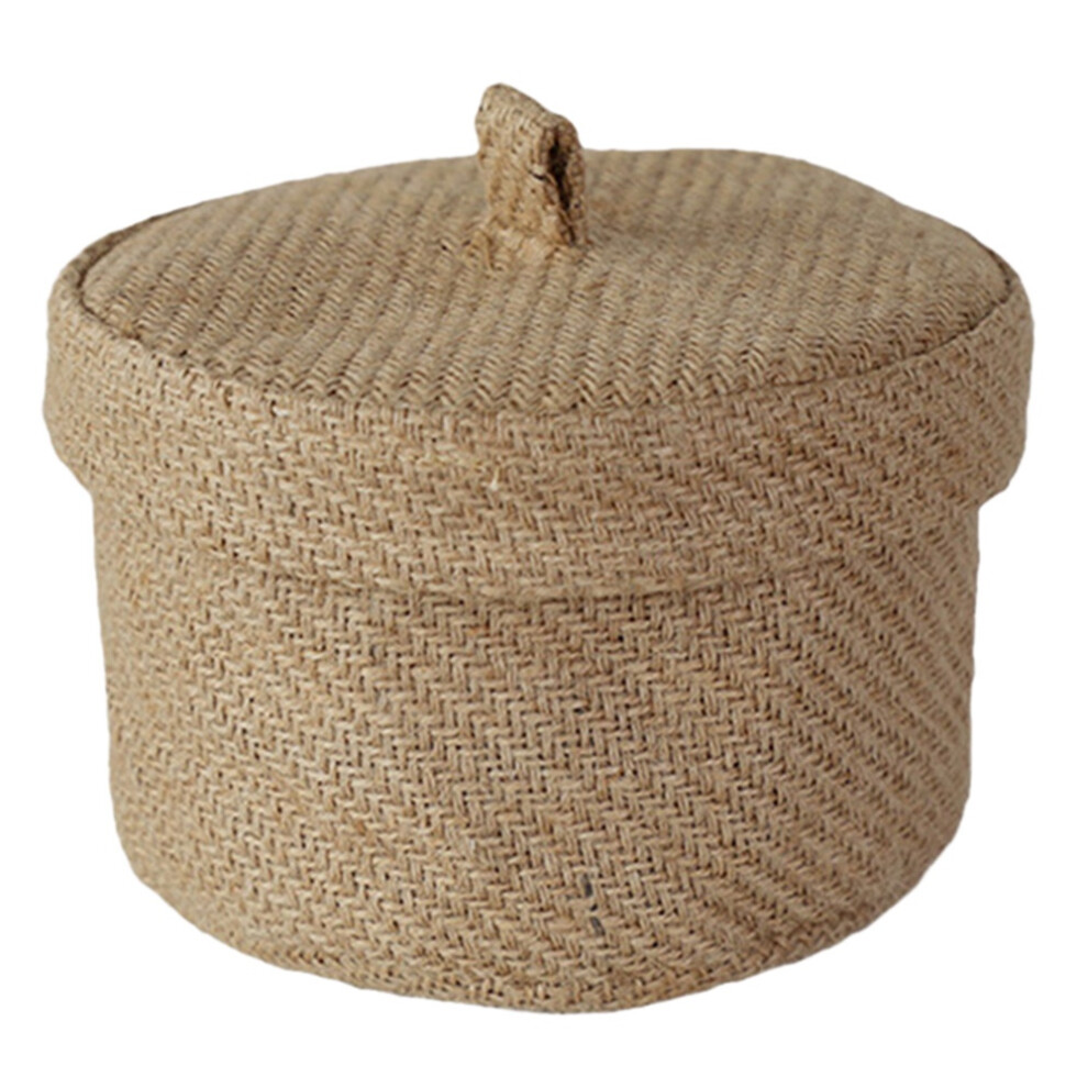 Semoic Storage Basket Desktop Keys Miscellaneous Needle And Thread Bag Snacks Cosmetics Organization With Cover Storage Case