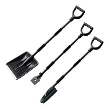 Set Pala da Neve 3 nel 1 Raschietto per Spazzole da Neve Pieghevole Kit per La Rimozione Della Neve Invernale Raschietto per Ghiaccio per Auto