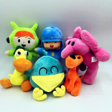 (pink) Pocoyo Plush Doll Toy - Patto Duck, Loula Dog, Pocoyo Plush, Elly Elephant Stuffed Animal - Soft, Cuddly, Baby Shower Gift