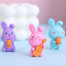 3Pcs/Lot Cute Cartoon Pencil Eraser Kawaii Rabbit Cat Panda Unicorn 3D Rubber School Students Stationery Children Gift Reward