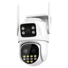 Tacaíonn an Qx104 3Mp Wifi Triple-Camera le Brath Daonna agus Foláirimh Intleacht Shaorga (Caighdeán SAM). Bronntanais: QX104