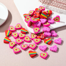 (10Pcs Big) 10Pcs/Lot Cute Colorful Heart-Shaped Erasers Creative Student Gifts Kawaii Cartoon Love Pencil Rubber Kids School Stationery