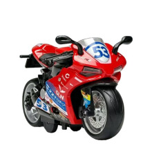 1:12 Scale 820RR Simulation Alloy Motorcycle Model Pull Back Sound Light Toy Collectible Figurine Gift