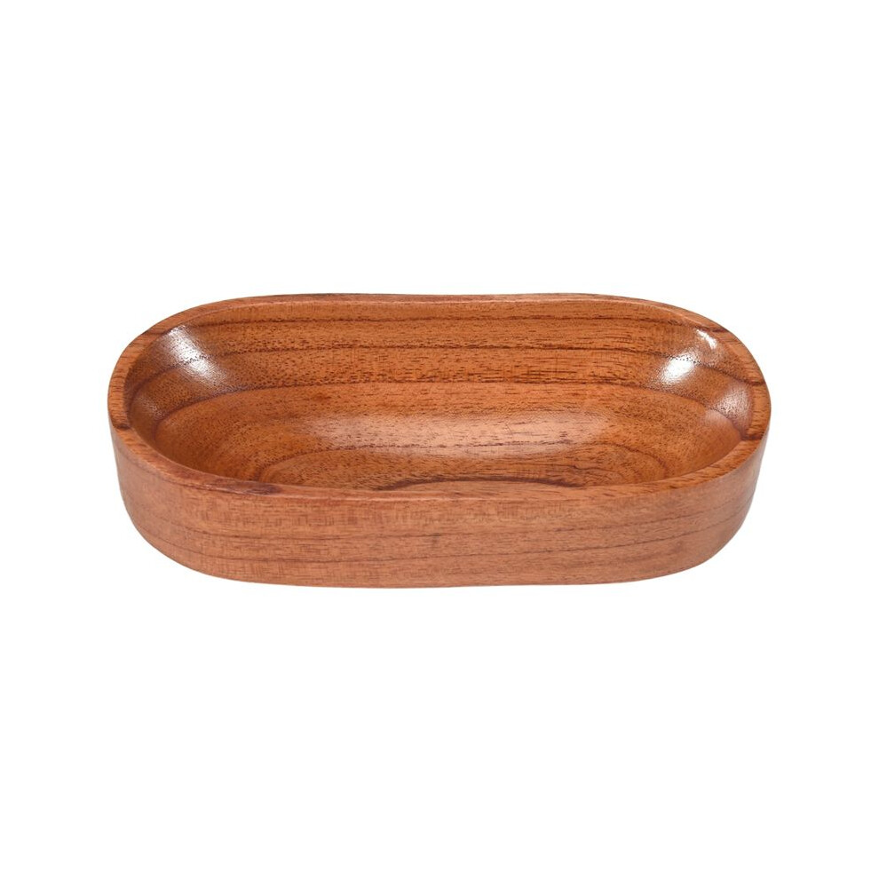 Semoic Wooden Dried Fruit Dish Solid Wood Tableware Food Serving Tray Desserts Snack Dishes Household Plate Kitchen Dinnerware Supply