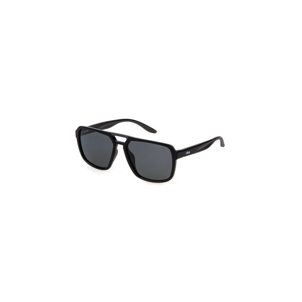 Fila Sfi725 Sunglasses 58/16/140 Total Glossy Black Injected Man Sfi725