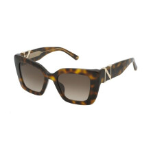 Occhiali da sole - NINA RICCI - SNR378 - Avana scura lucida - Acetato - Quadrato