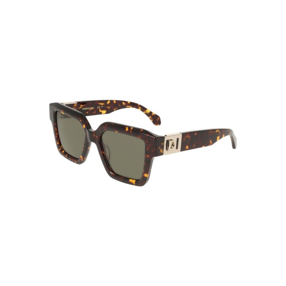 Ferragamo Sf2084s Sunglasses 53/19/145 Tortoise Acetate Woman Sf2084s Dark