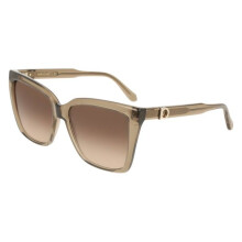 Lunettes de soleil - FERRAGAMO - SF2085SE - Transparent brown - Carré - 57 mm