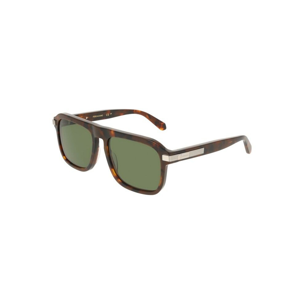 Ferragamo Sunglasses Sf2087s 57/17/145 Tortoise Acetate Man Sf2087s