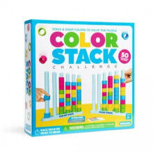 Fun Color Stacking Challenge Puzzle Game, Party Family Game Night Interactive Toy, Kids Adults Balance Stacking Blocks