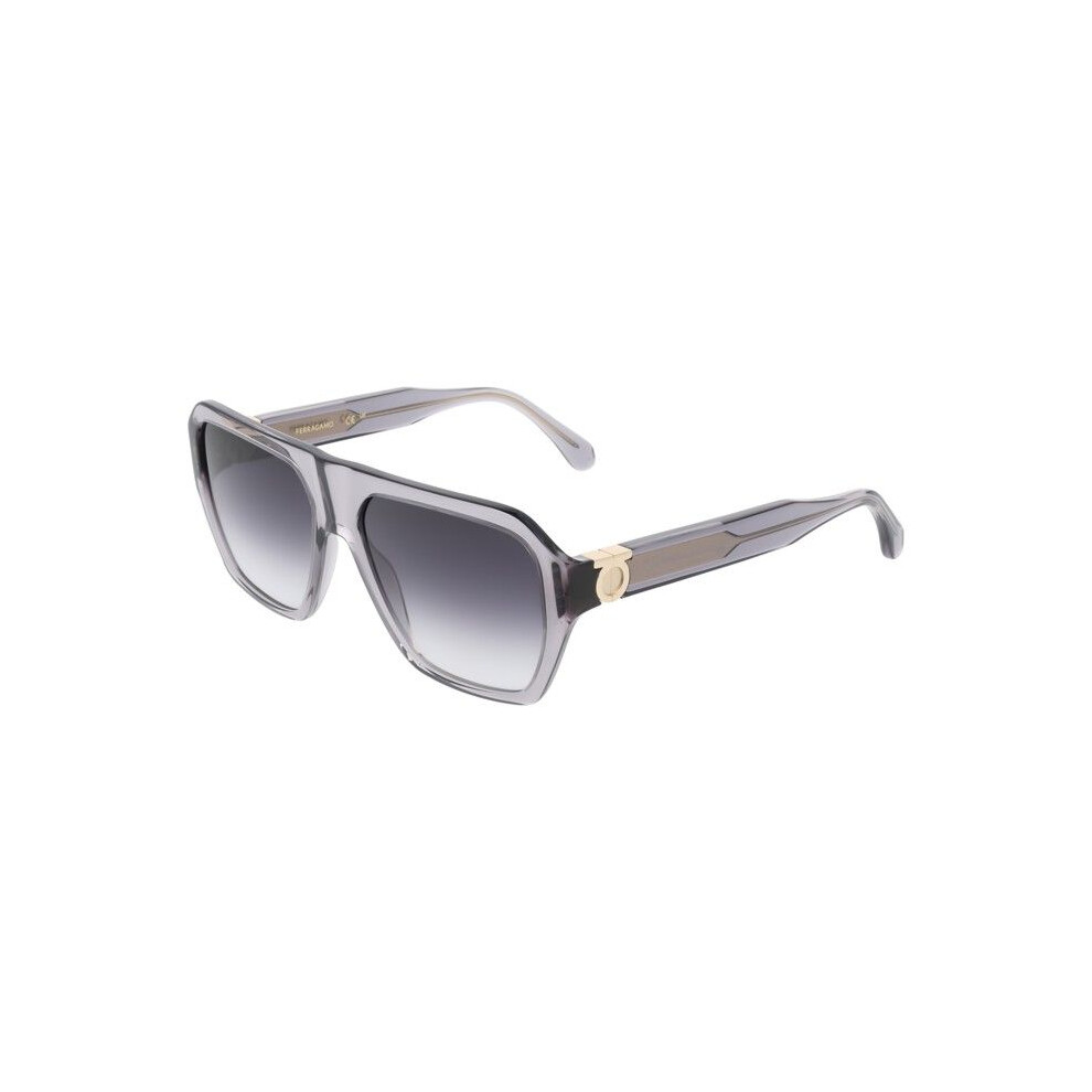Ferragamo Sunglasses - Sf2080slbi - Transparent Gray - Acetate - 58/16/145