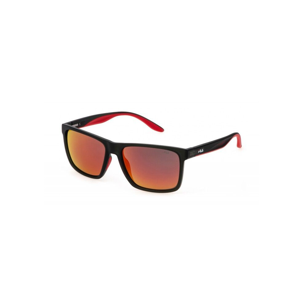 Fila Sfi726 Sunglasses 57/16/140 Transparent Gray Injected Man Sfi726