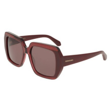 Lunettes de soleil - FERRAGAMO - SF2081S - Acétate - Carré - Opaline red/burgundy