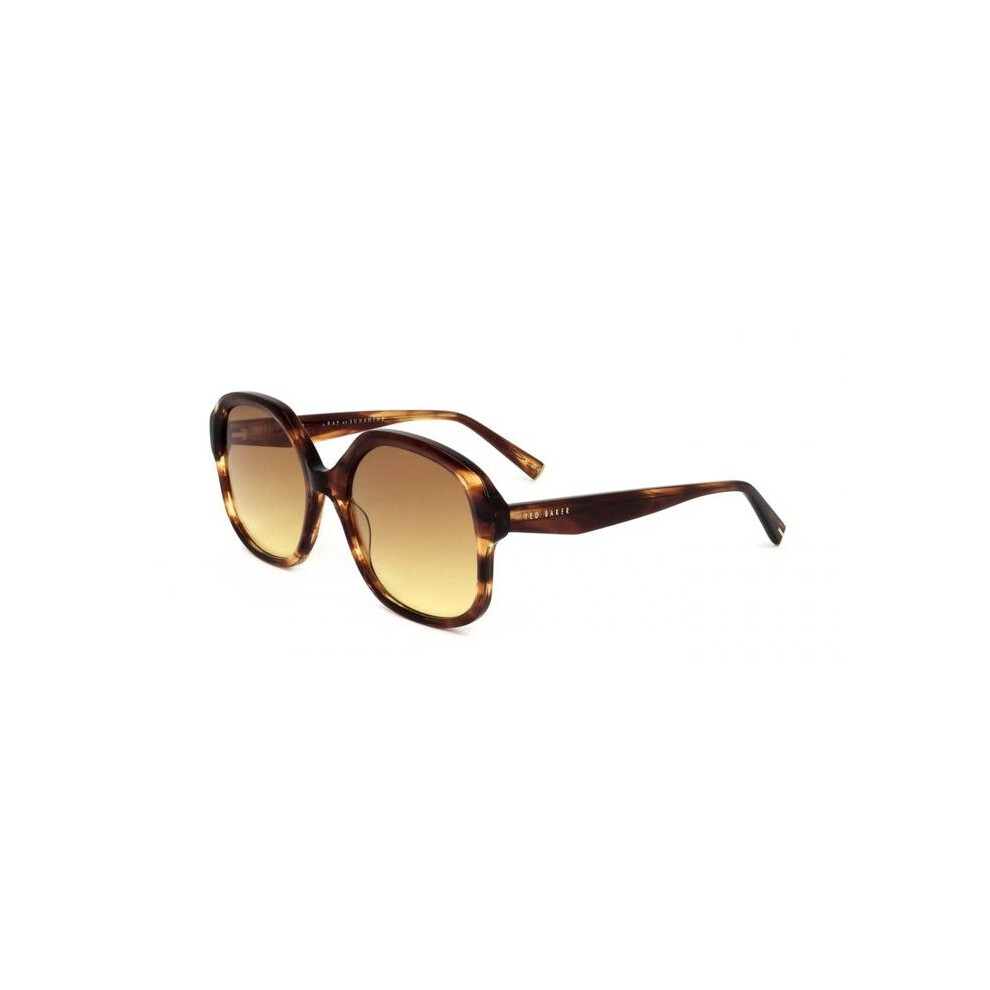 Ted Baker Tb1685 Sunglasses 55/20/140 Horn Acetate Woman Tb1685 Brown