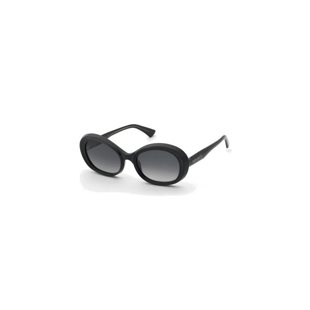 Nina Ricci Sunglasses Snr459 55/20/145 Glossy Black Acetate Woman Snr459