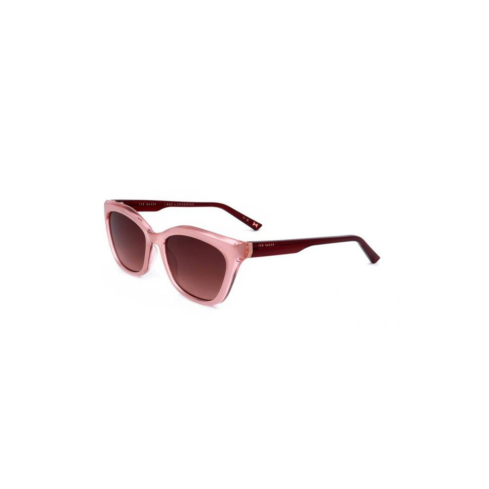 Ted Baker Tb1639 Sunglasses 55/18/140 Milky Pink On Crystal Pink Cellulose Propionate Woman Tb1639