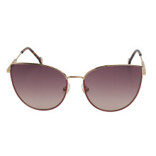 Cat Eye Metal Sunglasses for Women HER0138S-Gold-Red
