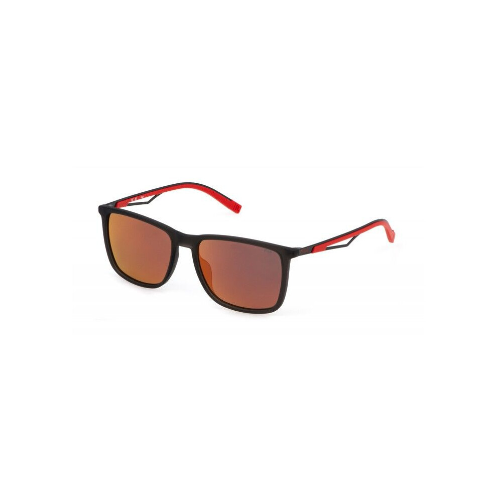 Fila Sfi889 Sunglasses 56/17/145 Matte Transparent Gray Injected Man Sfi889