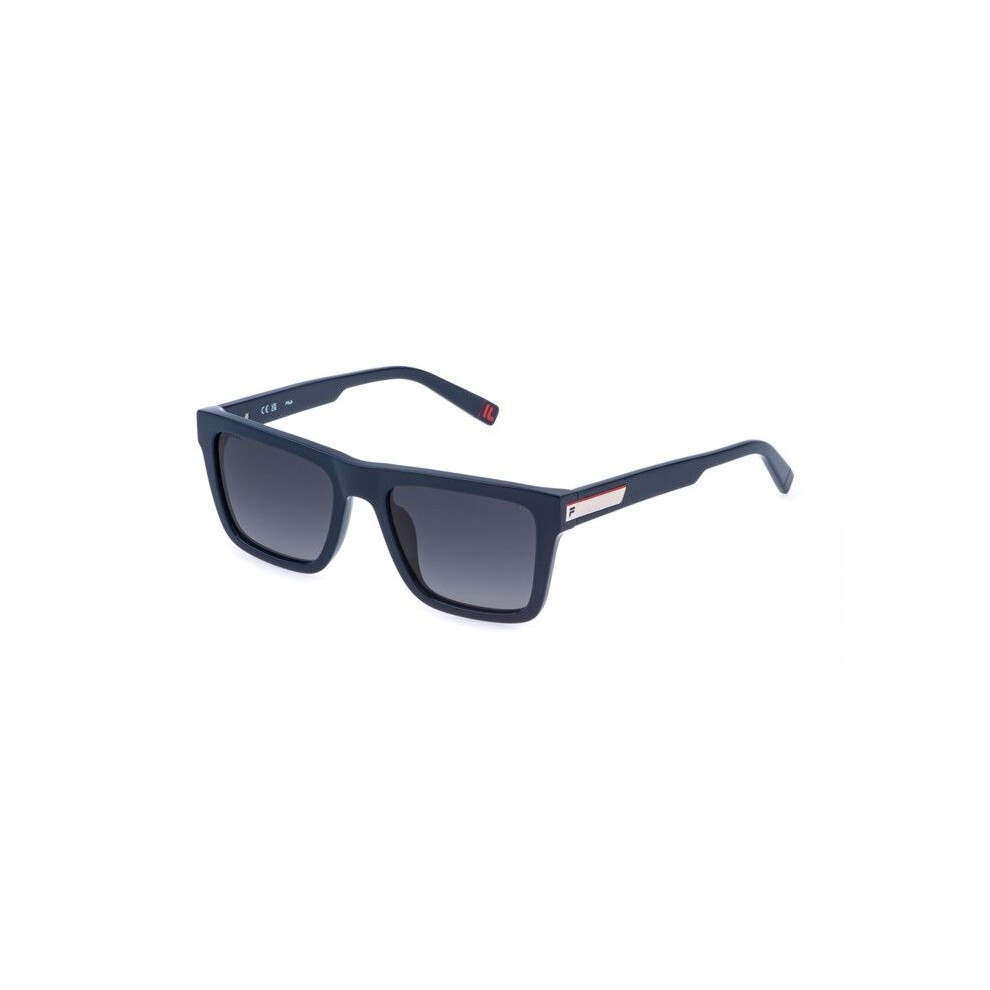 Fila Sunglasses - Sfia11v - Blue Acetate - Square Shape - 53/19/145