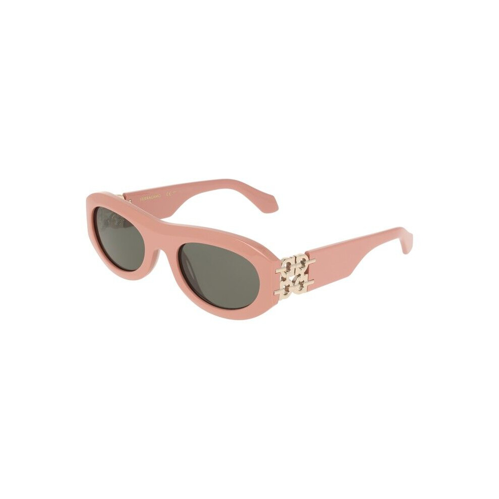 Ferragamo Sf2082se Sunglasses 54/23/140 Rose Rec Acetate-Renew Woman Sf2082se Pink