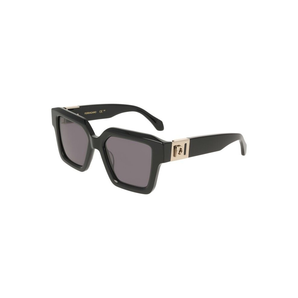 Ferragamo Sf2084s Sunglasses 53/19/145 Acetate Woman Sf2084s Black