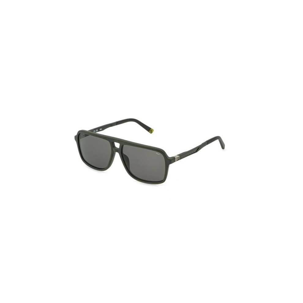 Fila Sfid22 Sunglasses 60/14/145 Full Matte Green Acetate Man Sfid22