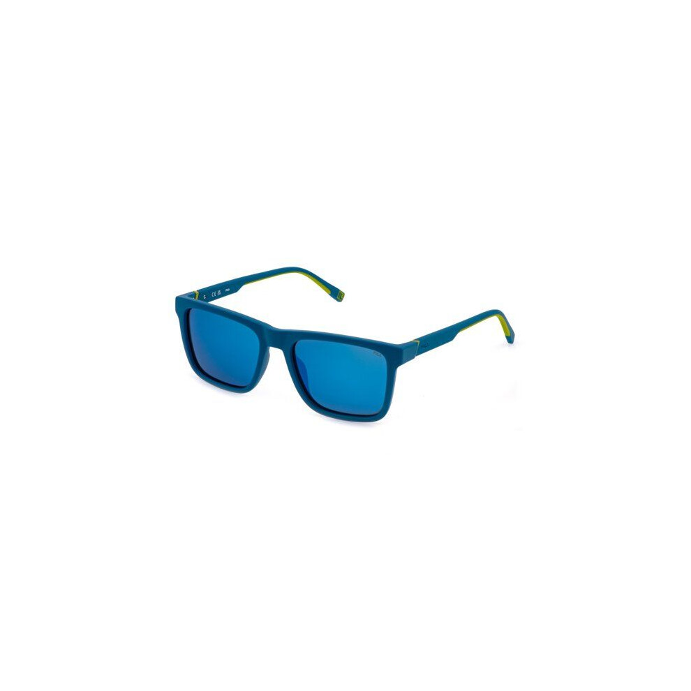 Fila Sfid21 Sunglasses 56/19/145 Full Blue Matte Injected Man Sfid21