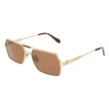 Sunglasses - FERRAGAMO - SF332S - Titanium - Aviator - Gold/Brown lenses