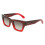 Ferragamo Ferragamo SF2105S Sunglasses 50/23/145 Transparent Dark Red Gradient Acetate WOMAN SF2105S 1