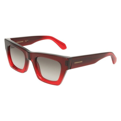 Ferragamo Ferragamo SF2105S Sunglasses 50/23/145 Transparent Dark Red Gradient Acetate WOMAN SF2105S