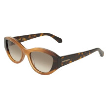 Sunglasses - FERRAGAMO - SF2104S - Acetate - Honey horn/dark tortoise - 55/18/145