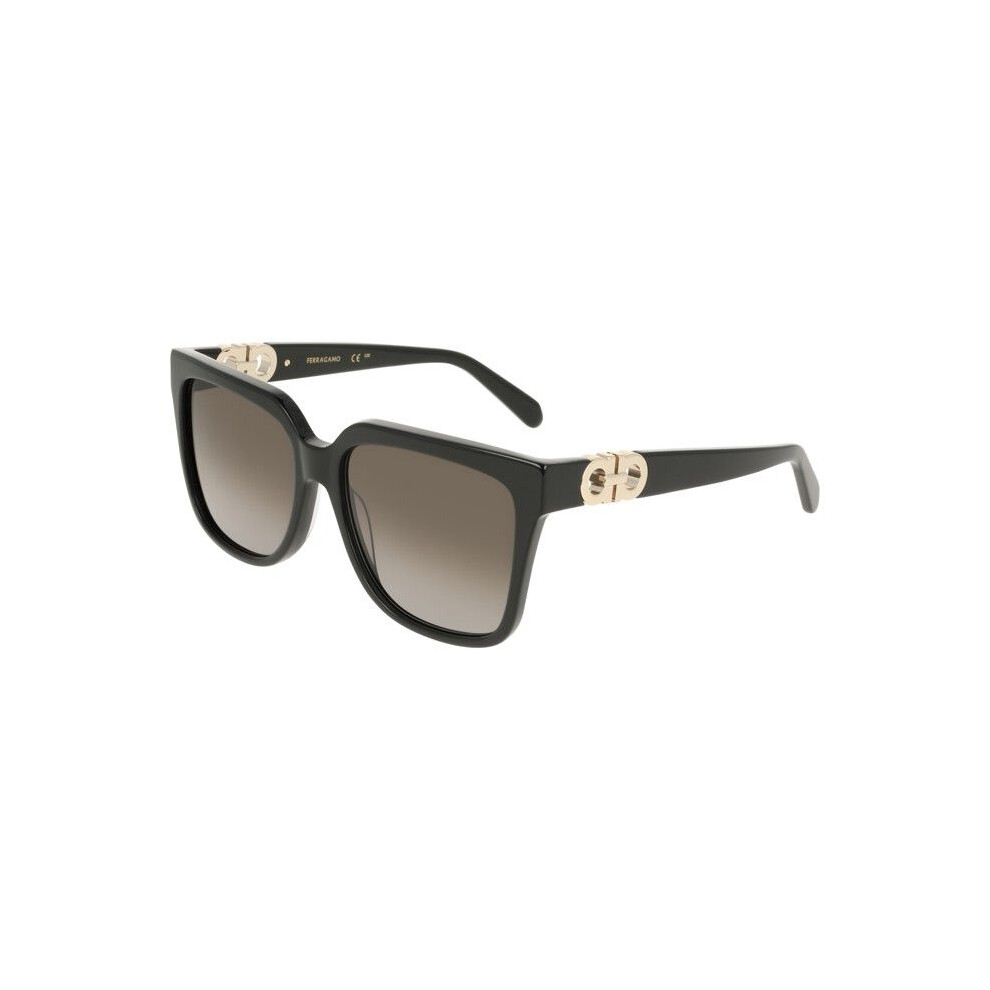 Ferragamo Sf2109s Sunglasses 58/16/145 Black Acetate Woman Sf2109s