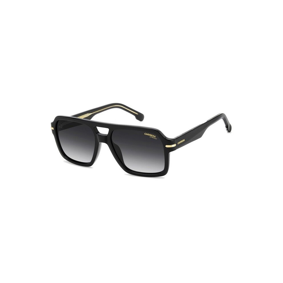 Carrera Sunglasses 377/S 56/17/145 / Shaded Acetate Men 377/S Black/Dark/Grey
