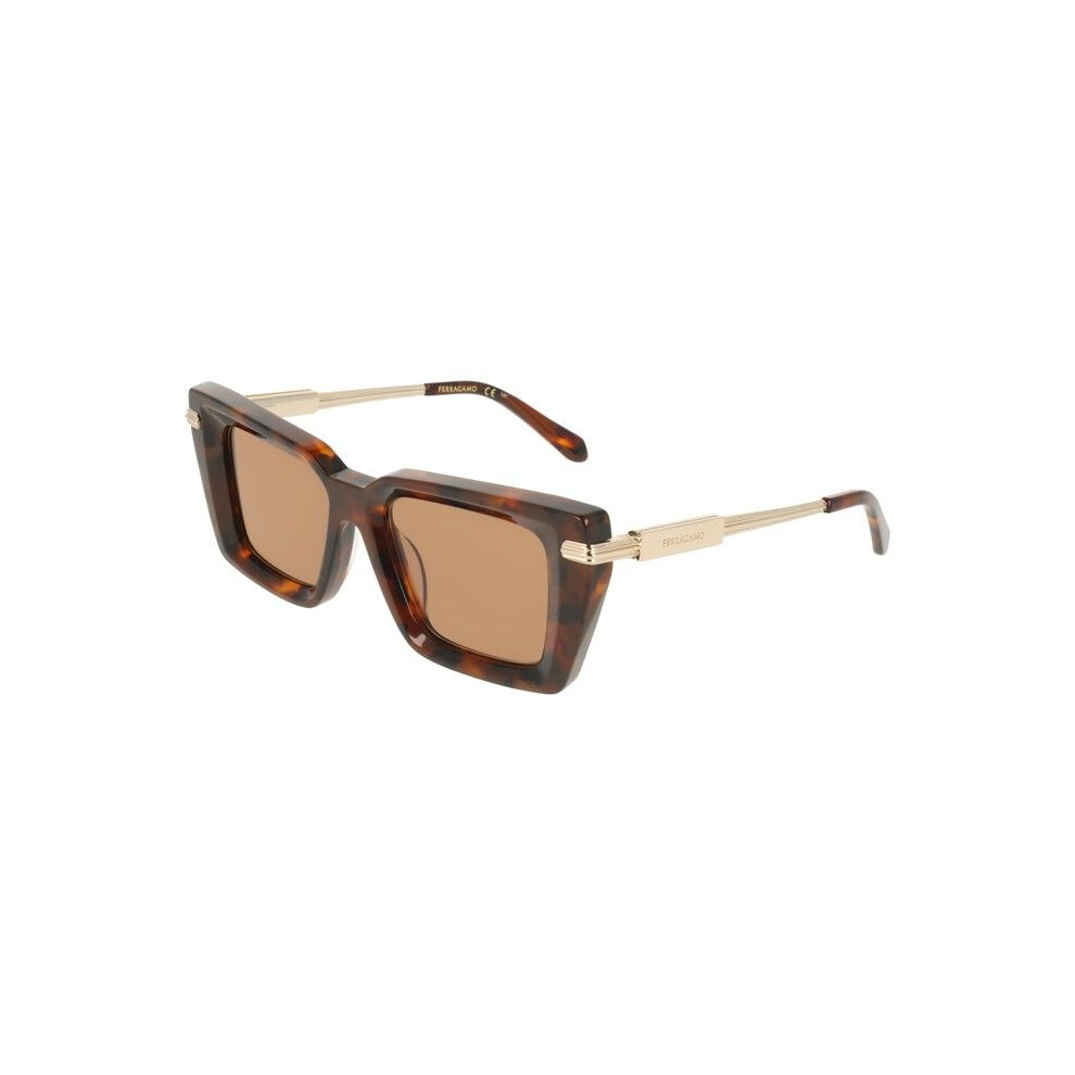 Ferragamo Sunglasses Sf2089s 52/18/140 Tortoise Acetate Woman Sf2089s