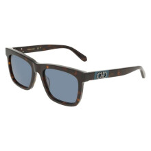 Sunglasses - FERRAGAMO - SF2113S - Dark Tortoise Acetate - Size 55/19/145 - Square Shape