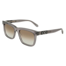 Sunglasses - FERRAGAMO - SF2113S - Transparent grey - Acetate - Square 55mm