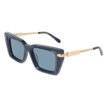 Sunglasses - FERRAGAMO - SF2089S - Blue horn - Acetate - Square 52/18/140
