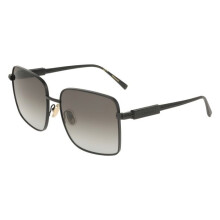 Sunglasses - FERRAGAMO - SF330S - Matte Black - Metal - Square 57/17/140