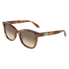 Sunglasses - FERRAGAMO - SF2108S - Milky brown tortoise - Acetate - Square 54/19/145
