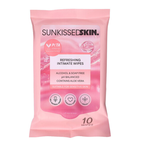 Sunkissed Skin Intimate Cleansing Wipes 10 Pack