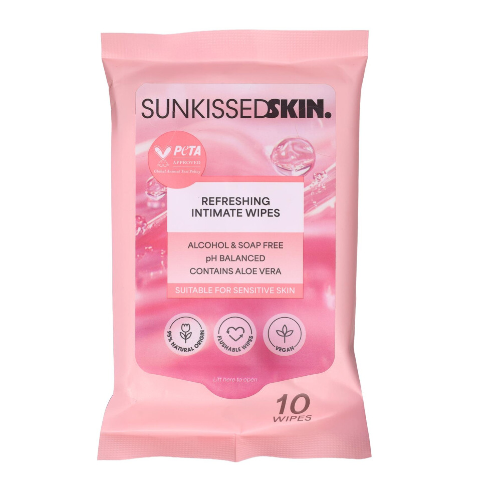 Sunkissed Skin Intimate Cleansing Wipes 10 Pack