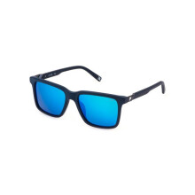 Sunglasses - FILA - SFI891V - Matte blue acetate - Size 55/17/145 - Men
